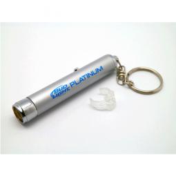 Budweiser promotional aluminium tube, ABS, LED keychain tourch, custom logo promo gifts, giveaway, UP-KTMK001