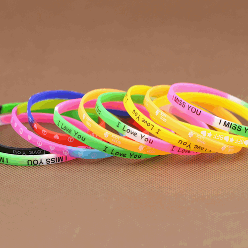 promoitional silicone bracelet, custom logo