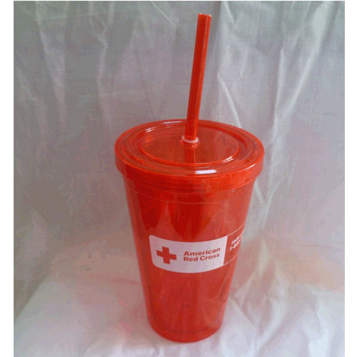 Custom 16oz/20oz/24oz plastic double walled tumbler cup with straw, promotional drinkware, gifts, UP-MDT001