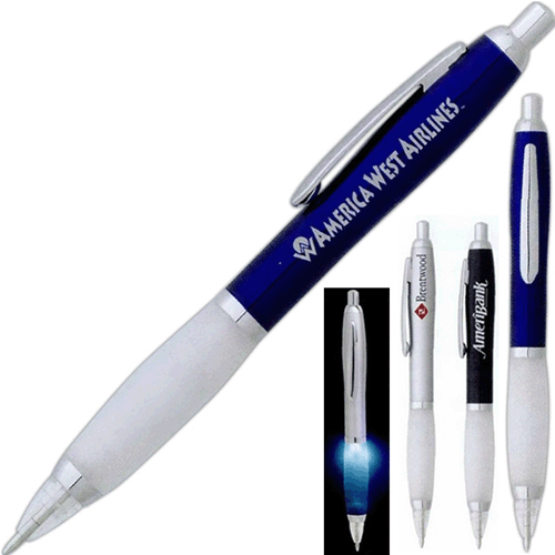 promotional light-up pen, custom imprint