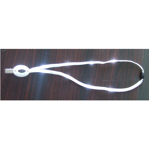 High Quality Custom Promotional Led Light Up Flashing Lanyard