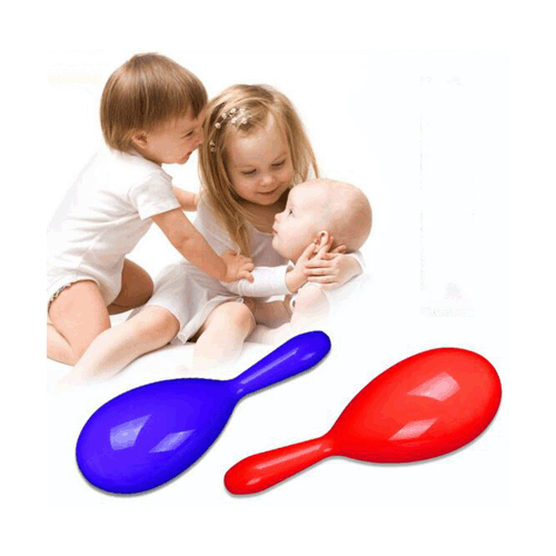 Cheap customized plastic party maracas for kids and children, event promotional sand hammer, logo printed toys, UP-TGM001