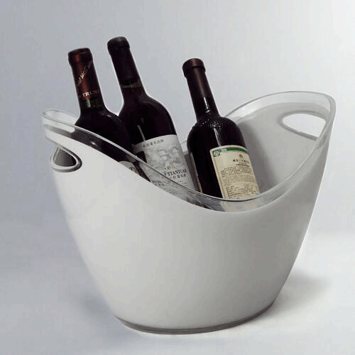 Hot Selling Promotional PS plastic Light Up Led Ice Bucket For Bar