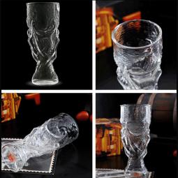 Personized World Cup Customized Drinking trophy shaped Beer Glass Cup, UP-WBI003