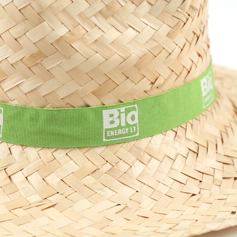 Custom Ribbon Fashion Summer Sun Visor Straw Hat