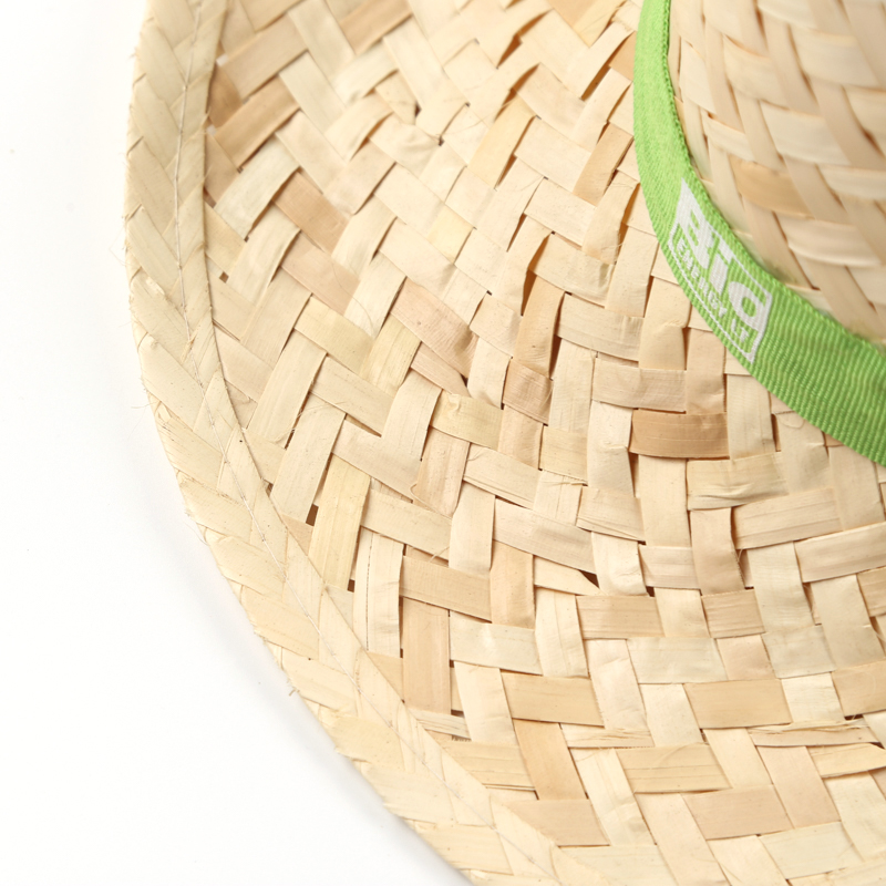 Custom Ribbon Fashion Summer Sun Visor Straw Hat