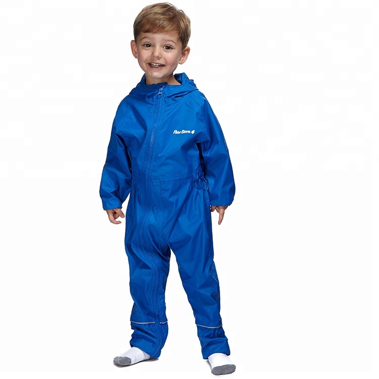 OEM/ODM Custom Logo Eco-friendly Polyester Waterproof Overall Onesie Raincoat